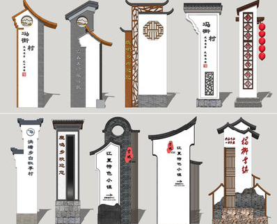 弥渡美丽乡村标识标牌有哪些分类？